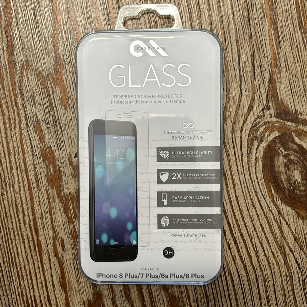 NEW Case-mate Glass Tempered Screen Protector